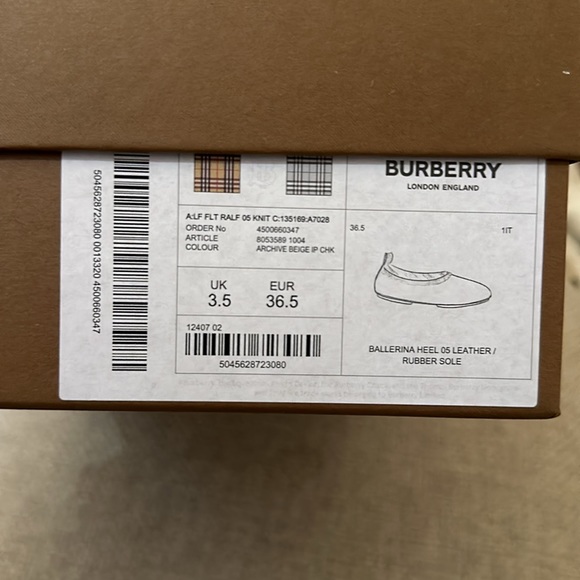 Burberry vintage check ballet flats size 6.5 - Picture 2 of 4